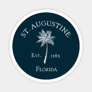 Saint Augustine Florida Vintage Palm Magnet